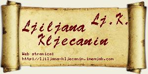 Ljiljana Klječanin vizit kartica